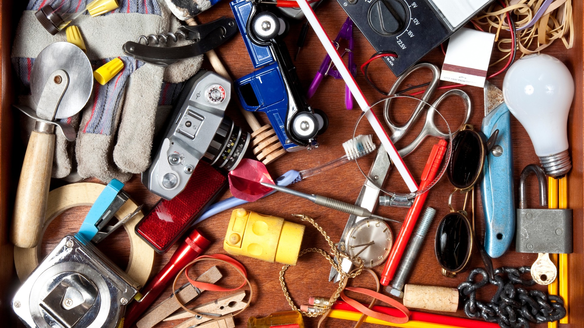 Varius junk ready to be removed.